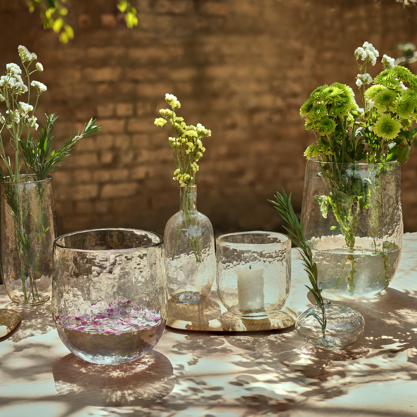 The Collective - Vendita all'ingrosso Portacandele - Vetro ghiaiato Hurricane2