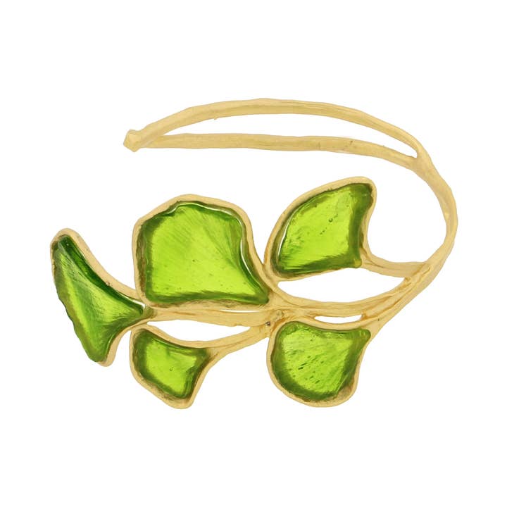 Ginkgo Leaf Cuff for wholesale by Michael Vincent Michaud