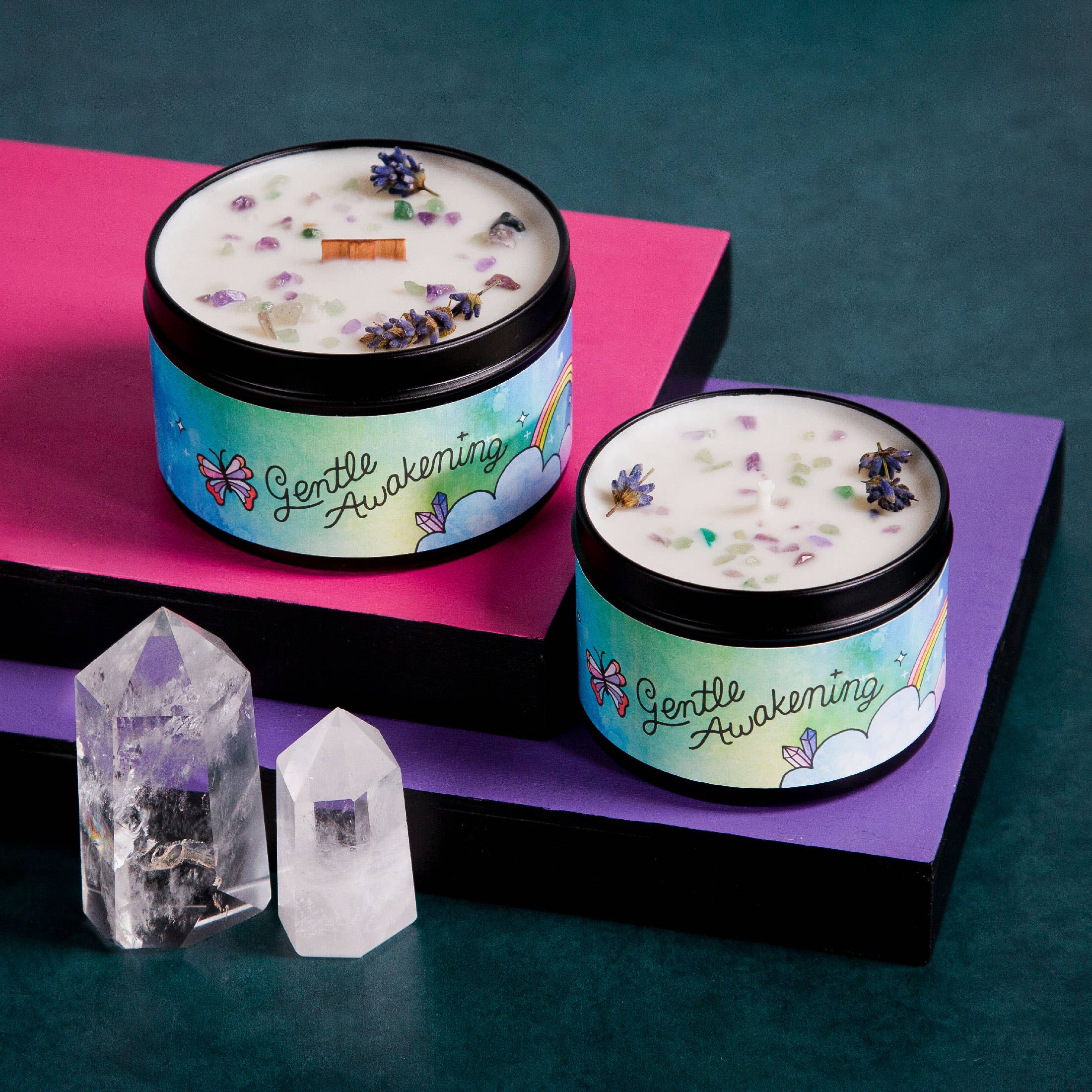 Rachel Beyer - Wholesale Travel Candles - Gentle Awakening Aromatherapy Candle - Lavender & Woodsy9