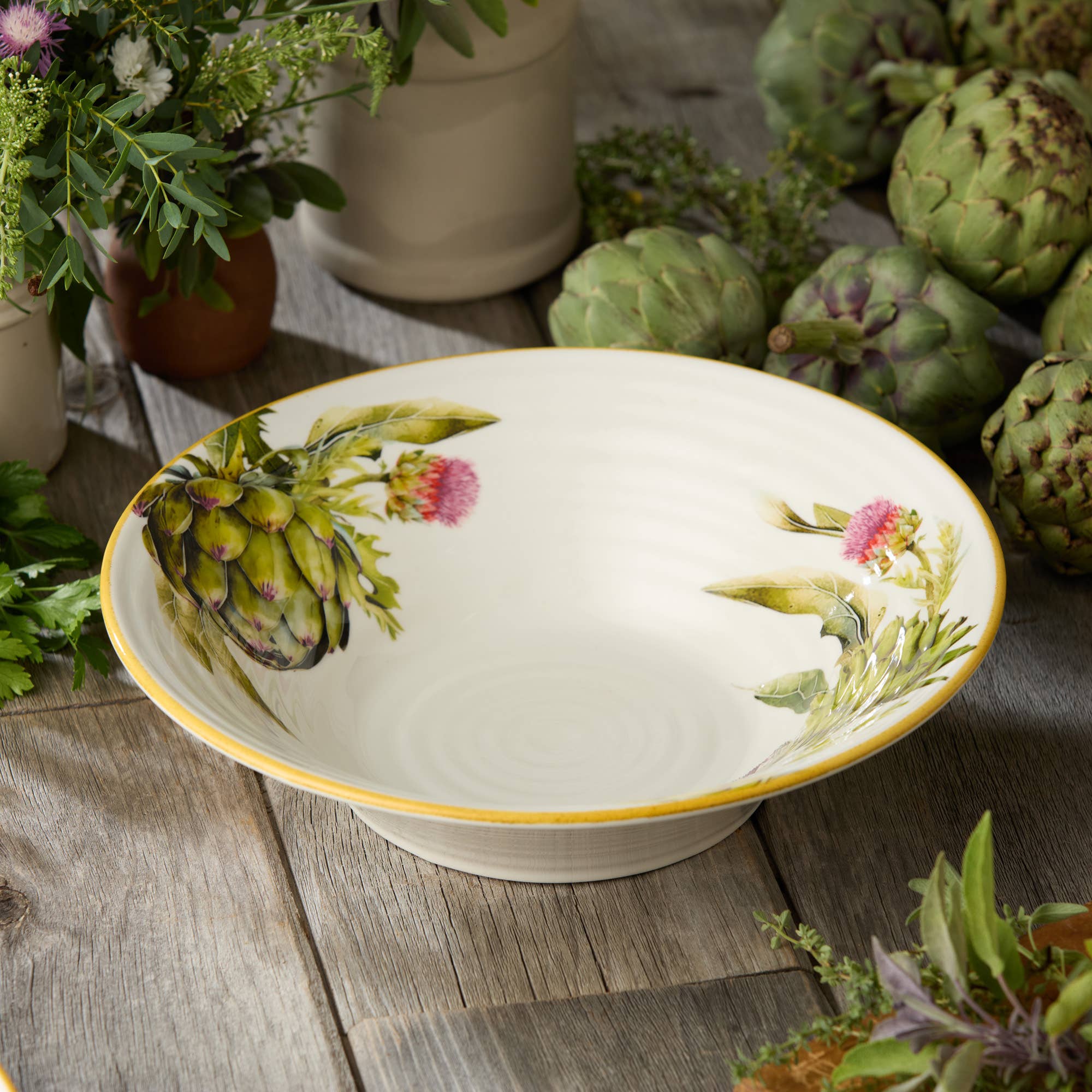 Certified International - Wholesale Serve Bowl - Verdura Pasta Bowl 13in x 3.5in3