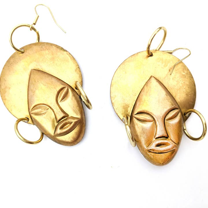 Gay Isber Designs - Wholesale Dangle Earrings - Brass Genie Earrings USA Gay Isber gift bag XL
