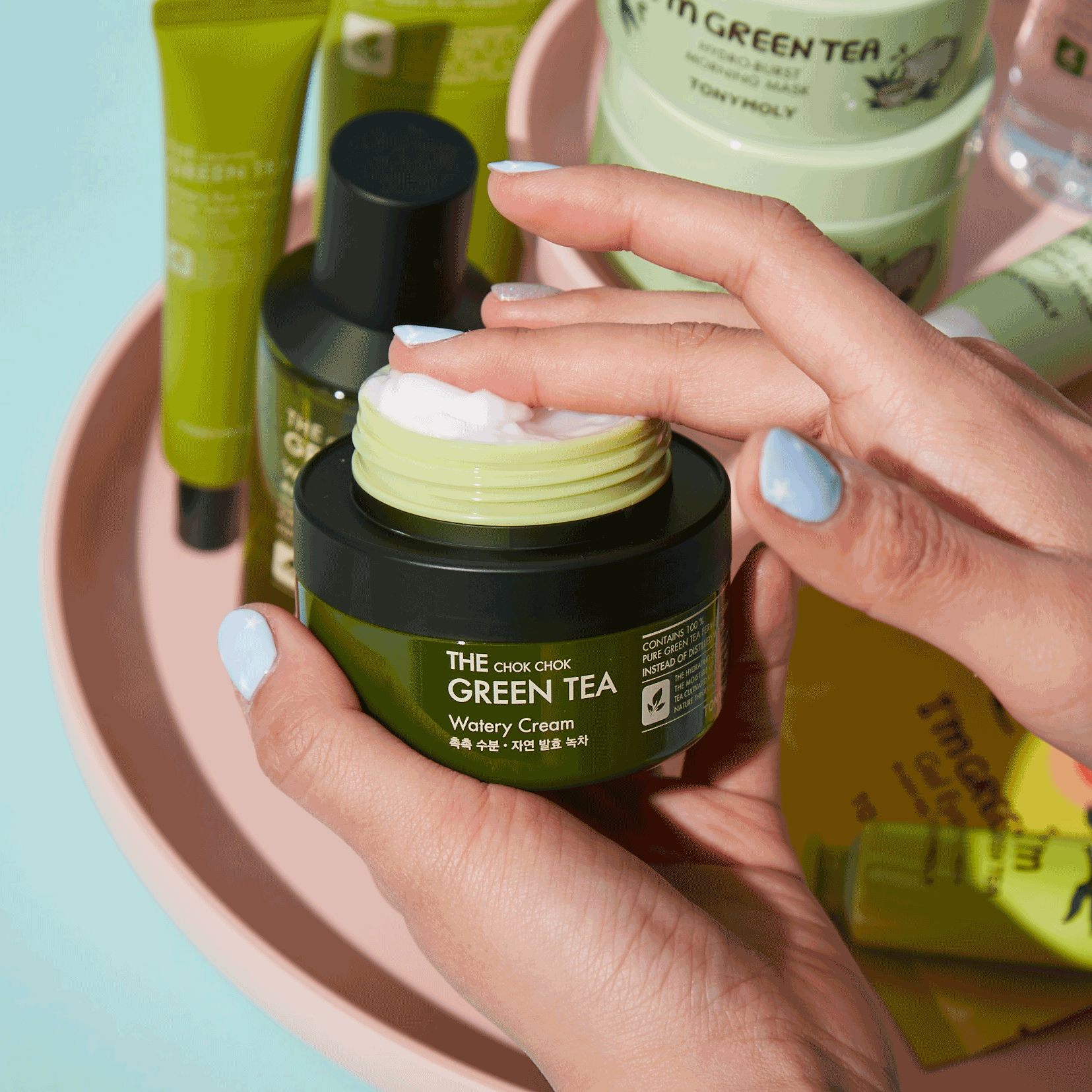 TONYMOLY - Wholesale Facial Moisturizer - The Chok Chok Green Tea Watery Moisture Cream3