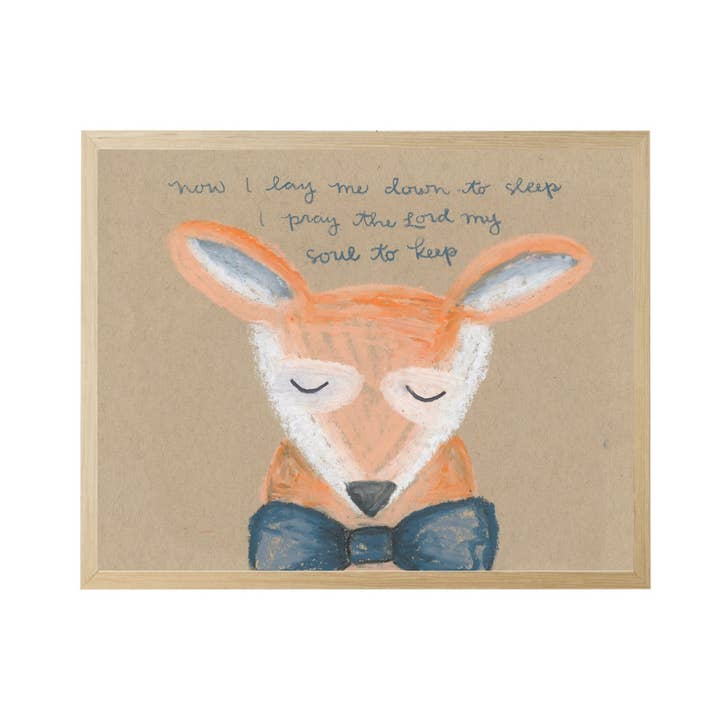 Ora mi metto a dormire Volpe in pastelli per la vendita all'ingrosso da parte di Antique Curiosities Inc