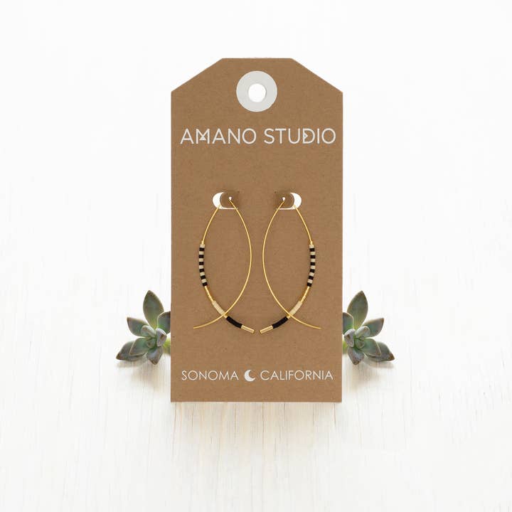 Amano Studio – wholesale Hoop-örhängen – Japanska pärlörhängen i marquisemodell8