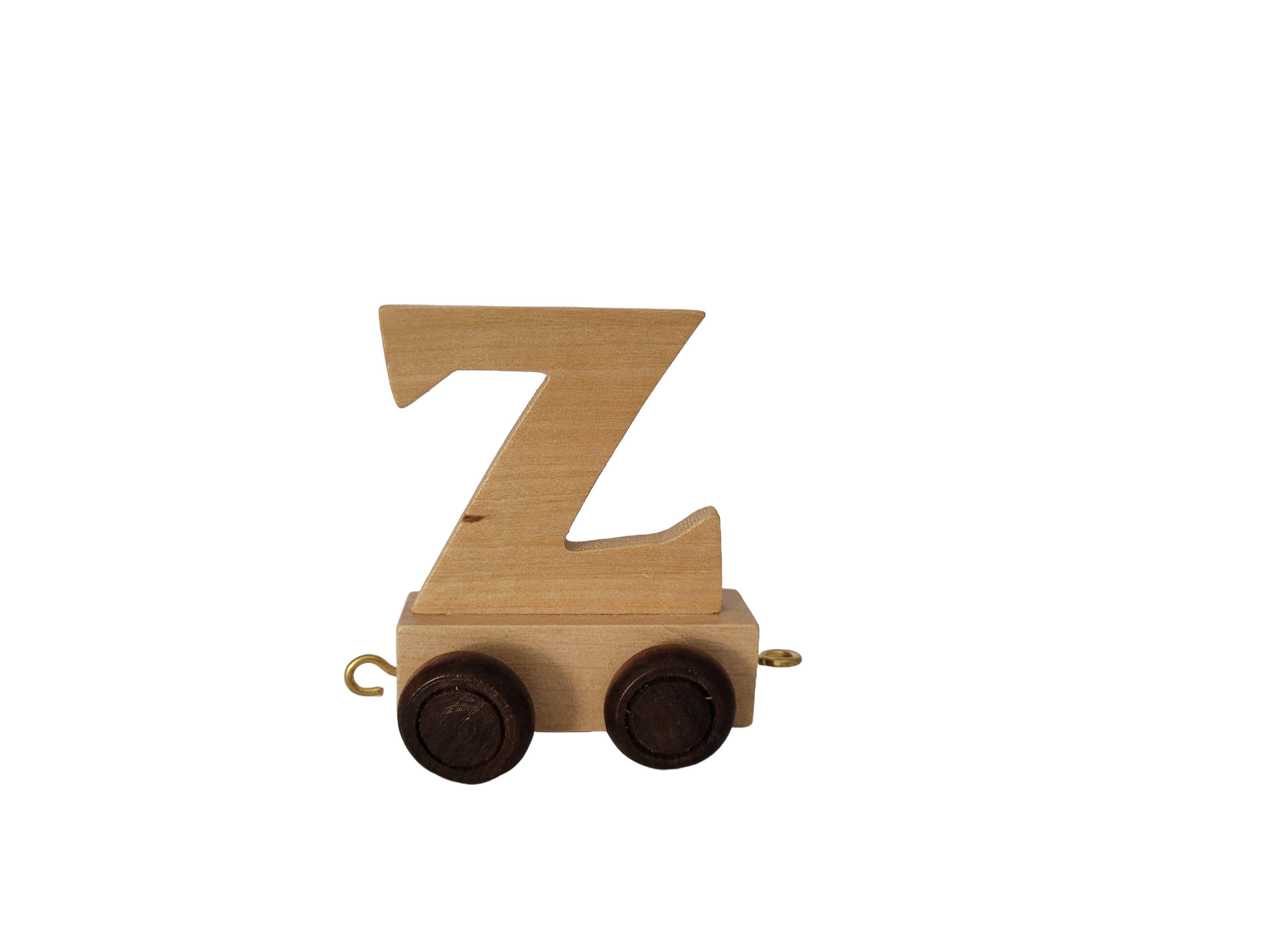 Ryan Town Toys & Gifts - Vente Jouet en bois – enfant - Lettres en bois A-Z - Train de prénom pour enfants (naturel)7