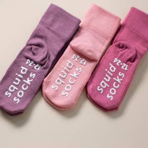 Squid Socks Cami Collection Pink Bamboo Socks 3 Pack – Blossom