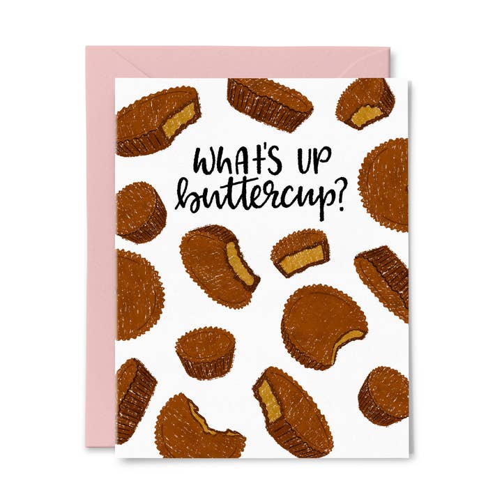 Buttercup - Tarjeta divertida de Just Because para venta al por mayor de Paper Bunny Press