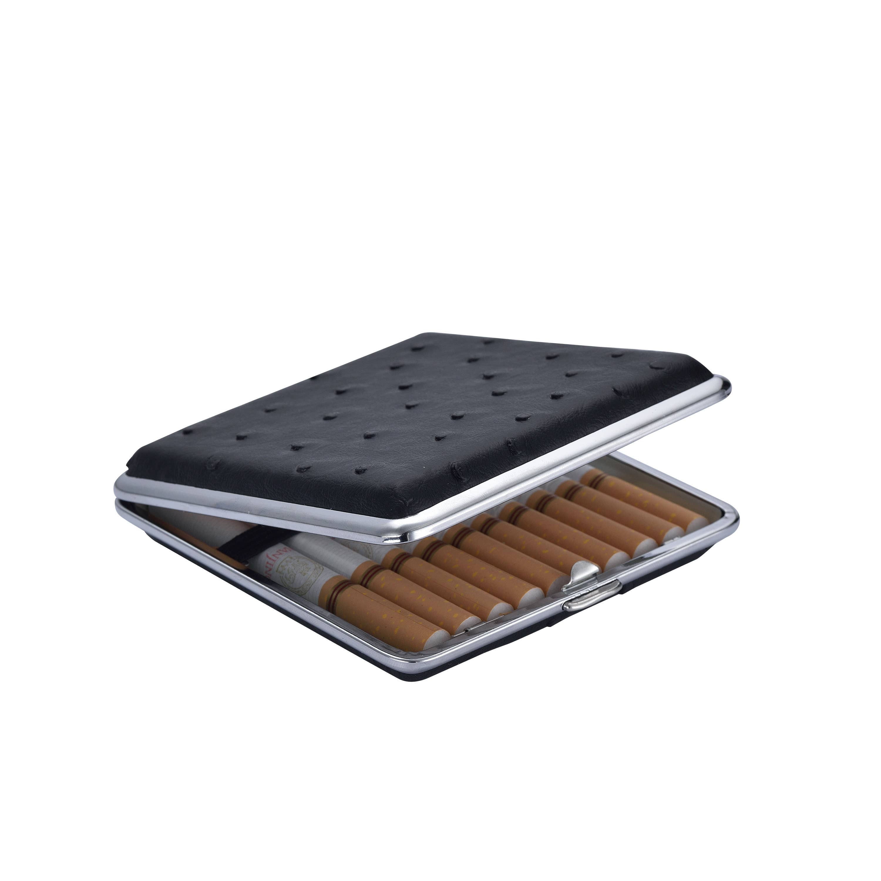 Champ by Polyflame - Wholesale Cigarette Case - Brown and black cigarette cases x121