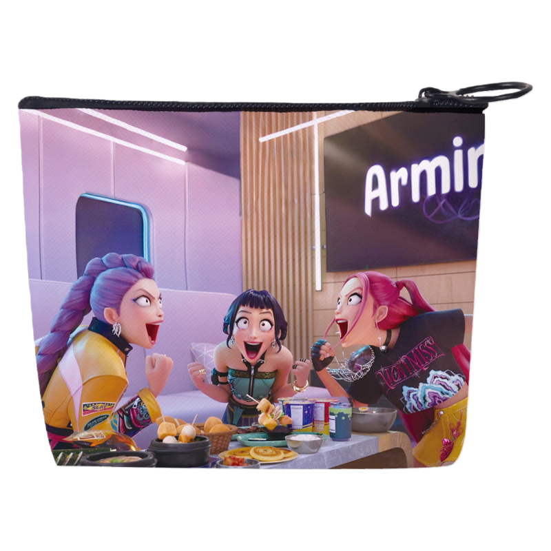 Auraquise - Vente Porte-monnaie – enfant - Nouveau porte-monnaie imprimé mini porte-monnaie petit portefeuille portable porte-clés & porte-cartes d'anime Chasseurs de Démons K-Pop5