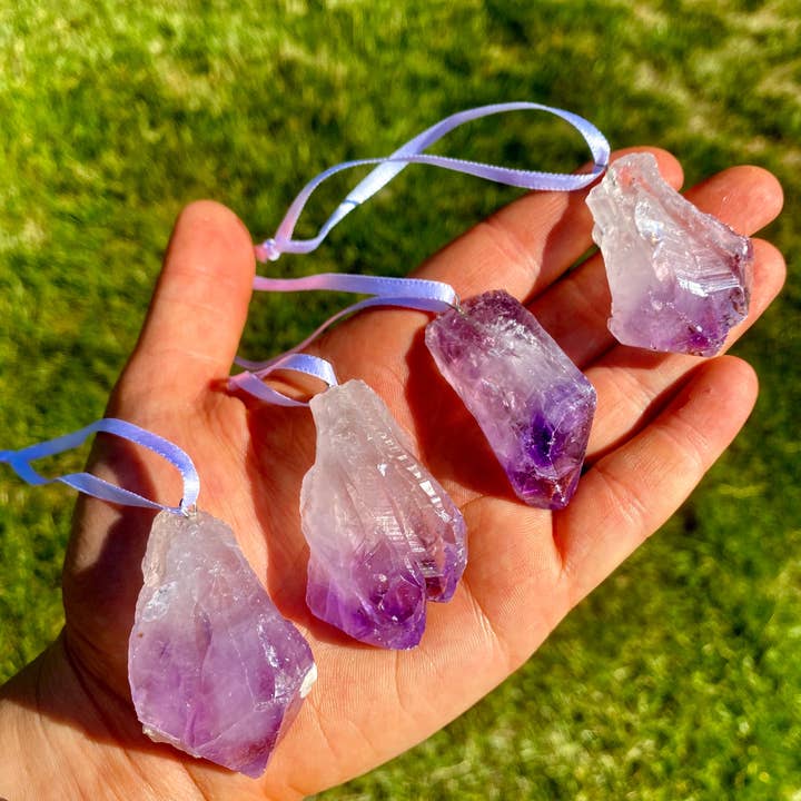 New Moon Beginnings - Wholesale Spiritual Stone/Crystal - Raw Amethyst Point Ornament, Home Decor, Ornament Decoration