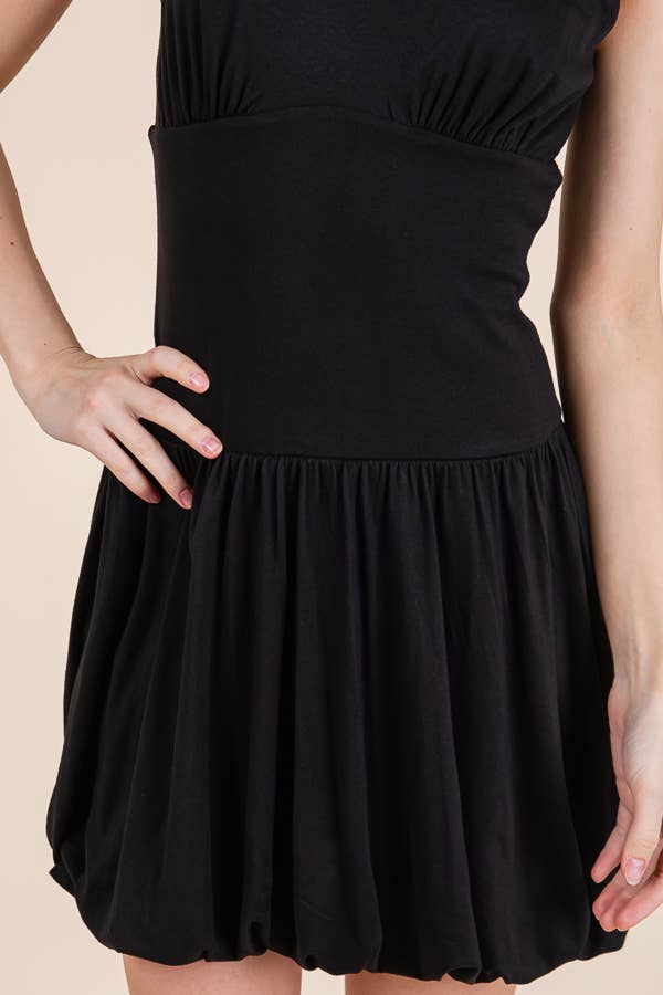 Heart & Hips - Wholesale Jurk - Dames - JD53658 - MINI JURK MET DUBBELLAAGSE BALLON TANK7