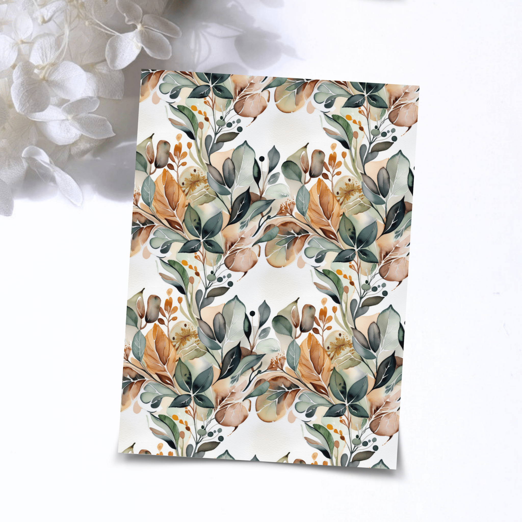 S.I. Originals - Wholesale Craft Supplies - Transfer Paper – Watercolor Botanical | For Polymer Clay - Water Transfer Paper - 2800