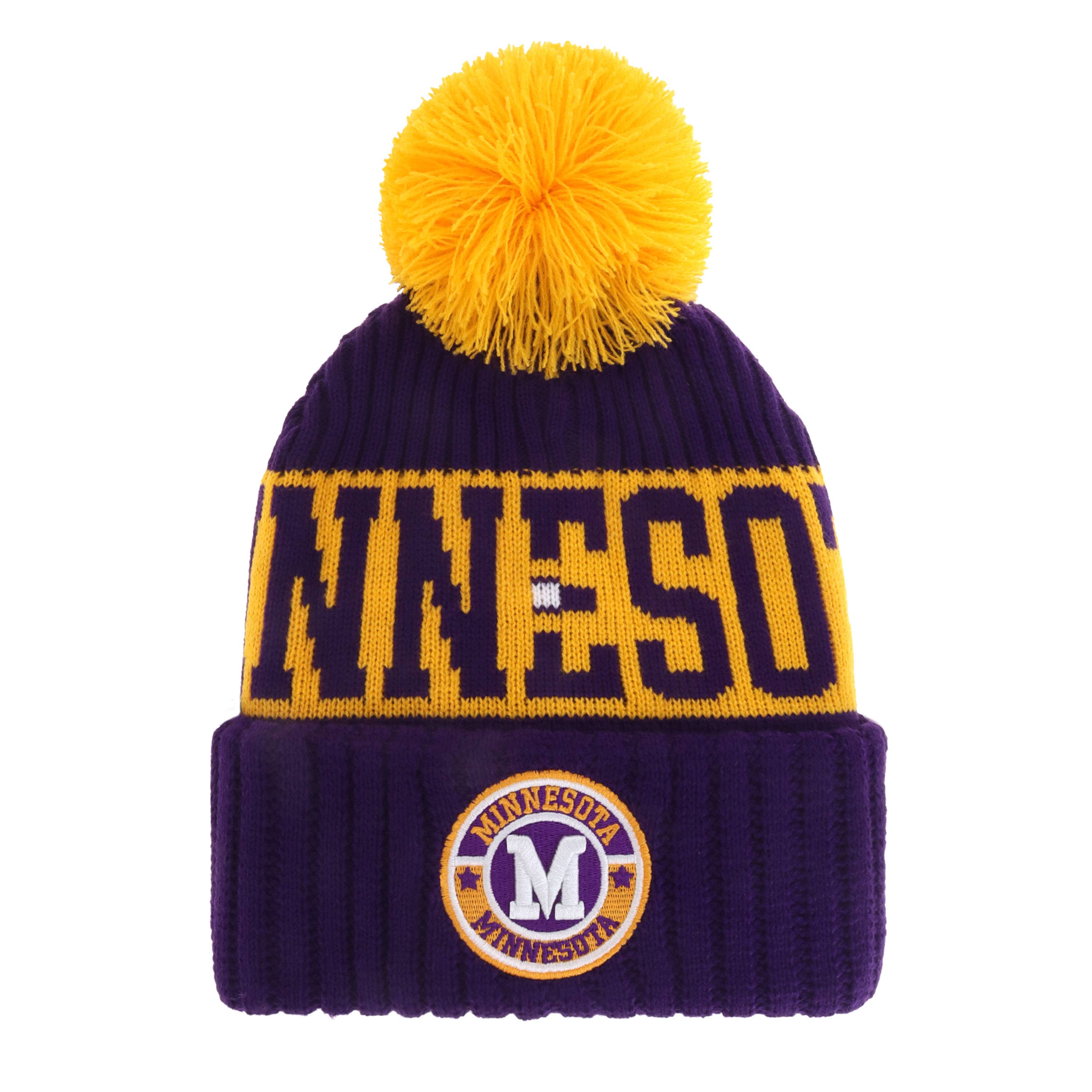 ChoKoLids – Engroshandel Beanie - Unisex – Strikkede vinterhuer med pompon og broderet fodboldhold-logo21