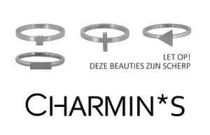 Charmin's Ringen - Wholesale Band/gestapelde ring - R409 Ring Zilver 'Marble Collection'4