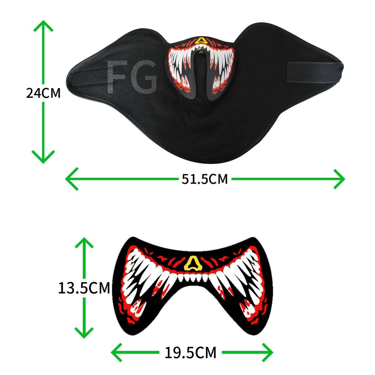 Neva Nude - Wholesale Protective Face Mask/Shield - Mugsy Beatz LED Music Activate Face Masks5