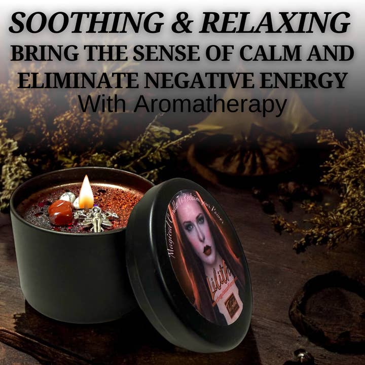The Goddess of Flame - Wholesale Jar/Filled Candle - Lilith Summoning Spell Candle10