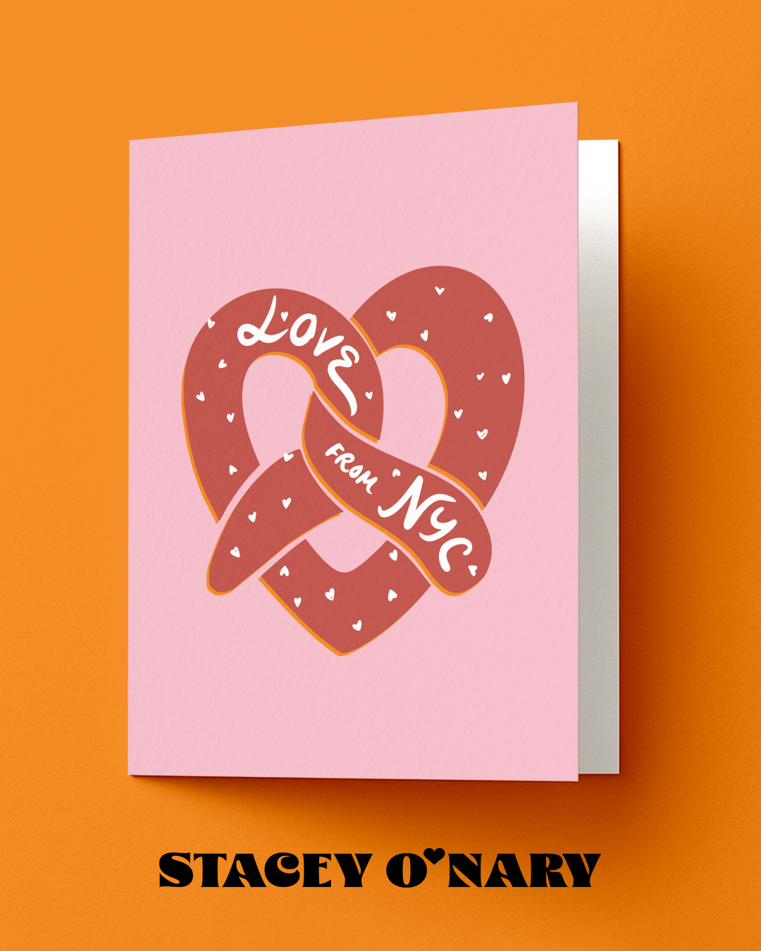 Stacey O'Nary - Wholesale Love Card - Love From NYC Pretzel Valentine’s Day Card2