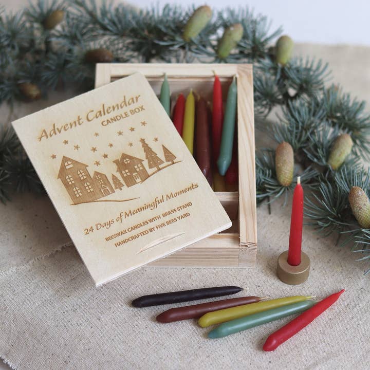 Five Bees Yard - Wholesale Advent Calendar - Advent Calendar | Mindfulness Candles | Self Care Candle