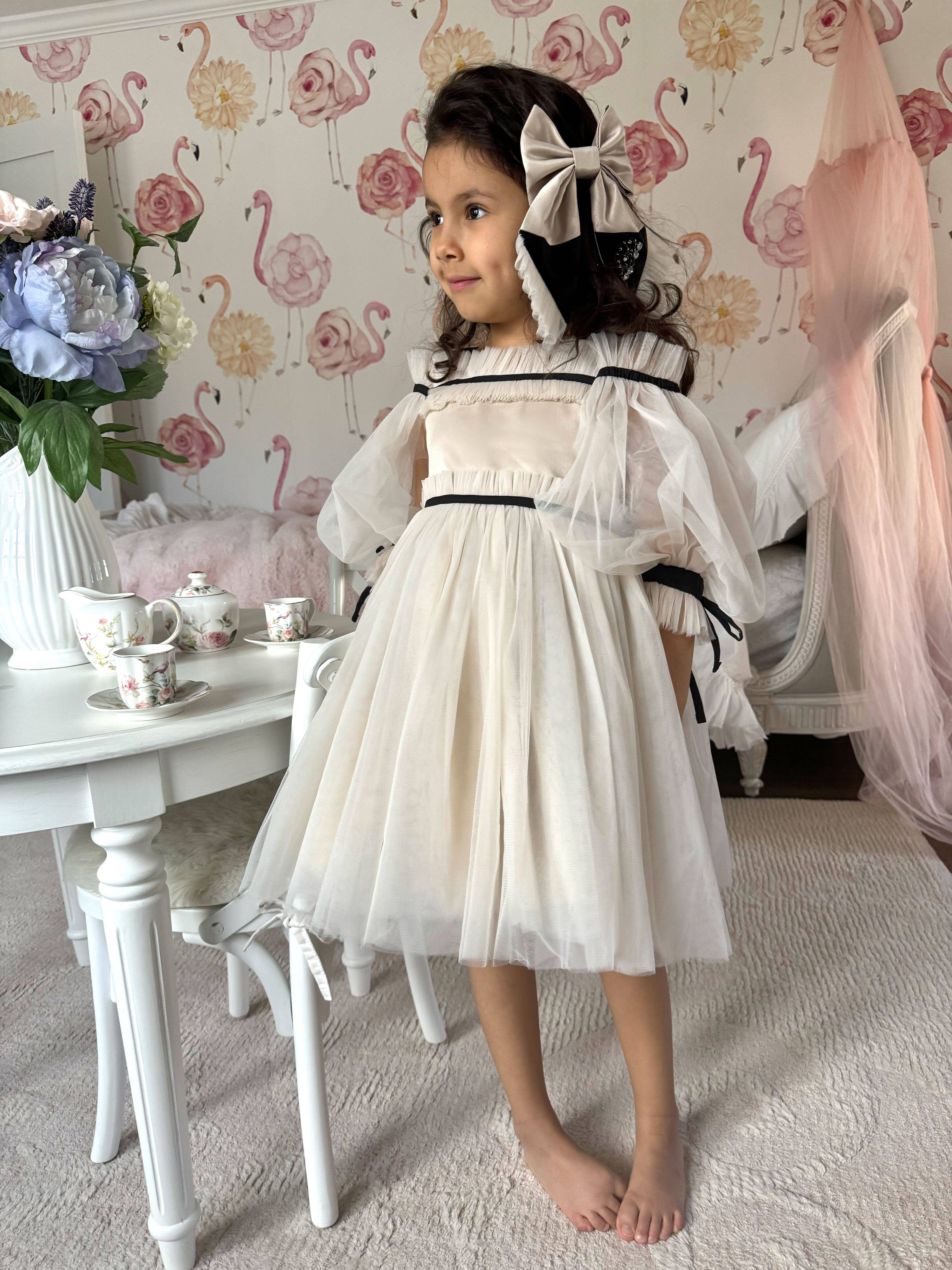 Petite Maison Kids - Wholesale Dress - Kids - Coco-Caramel Tulle Dress29