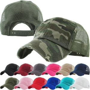 Wholesale DALIX Plain Blank Trucker Hat Mesh Cap for your store - Faire