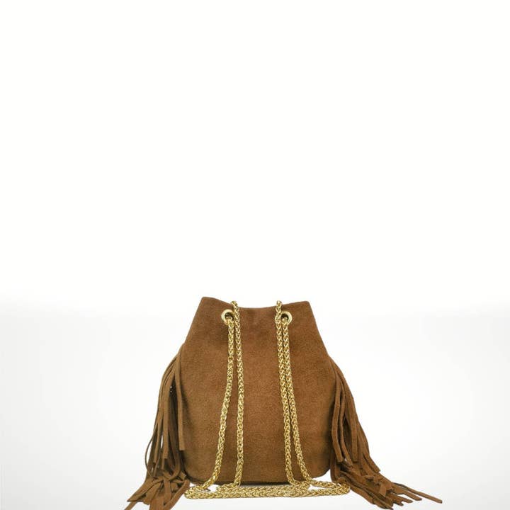 ITALIAN'S LEATHER - Wholesale Shoulder bag – women's - Flora ² Suede leather shoulder bag7