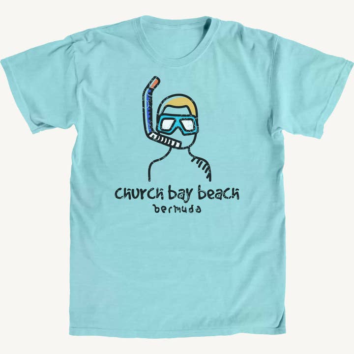 Church Bay Snorkeler Premium Tee for wholesale by Salt Water Colours