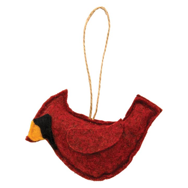 The Hearthside Collection - Wholesale Ornament - Felt Cardinal Ornament