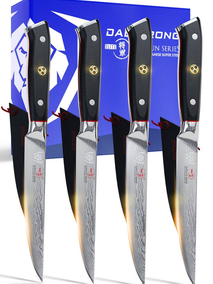 4 Piece Steak Knife Set | Shogun Series | ELITE | Dalstrong © for wholesale by Dalstrong