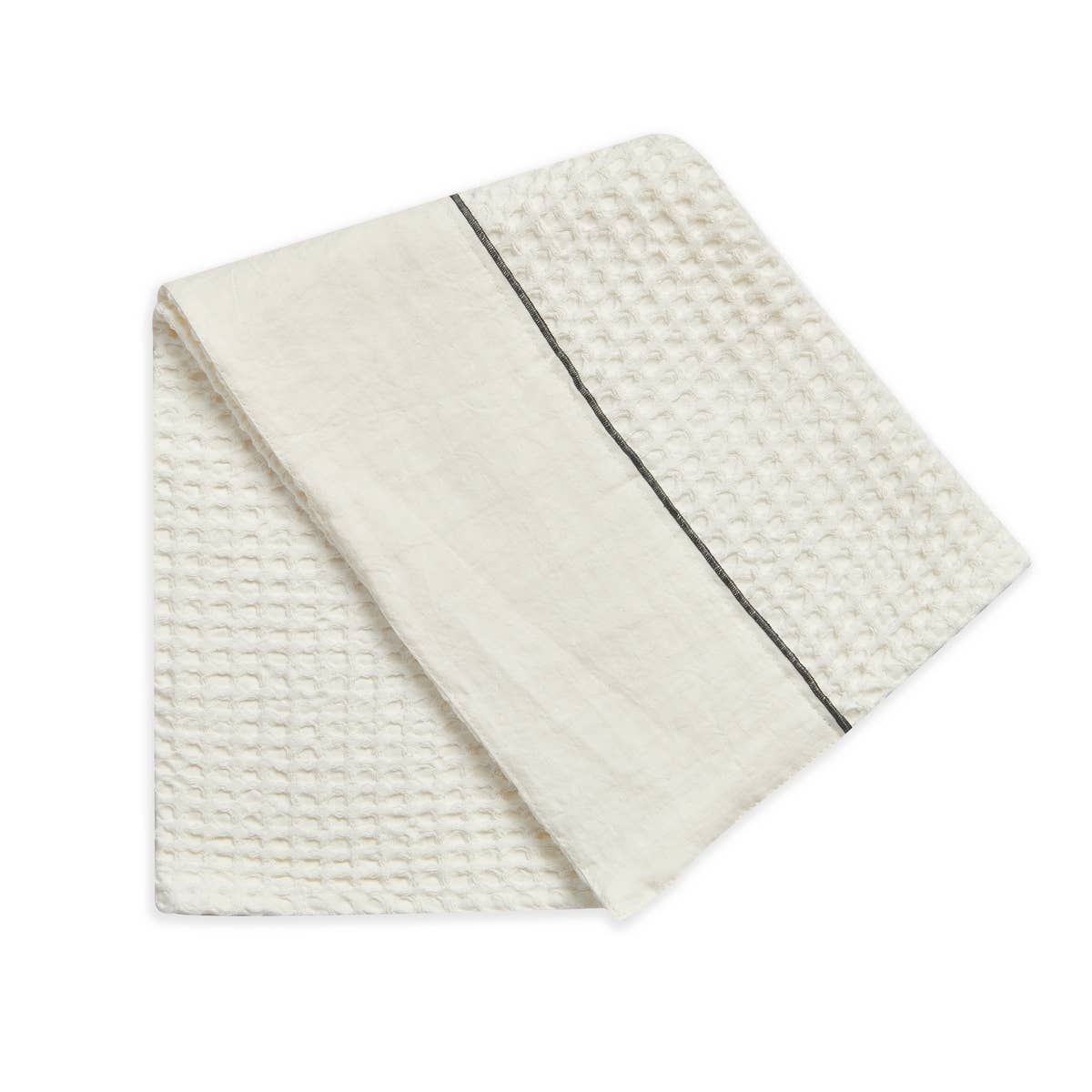 BUSATTI - Wholesale Tea Towel - Cotton honeycomb towel with 1 linen border4