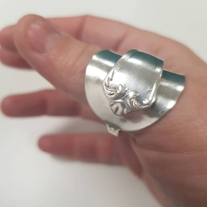 Gleamlety – Engroshandel Statementring – Sølv Spoon Ring1
