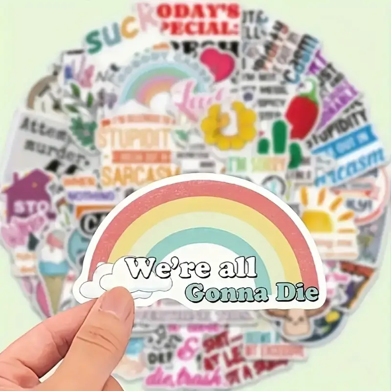 Magnifique Hearts - Wholesale Sticker - Snarky Satirical Doodle Stickers | Laptops, Water Bottles5