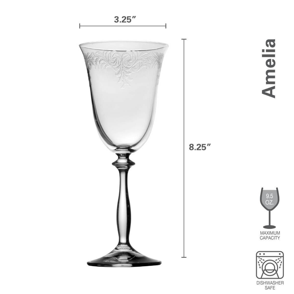 Mikasa - Wholesale Wine Glass - Mikasa Amelia White Wine 9.5OZ S/42