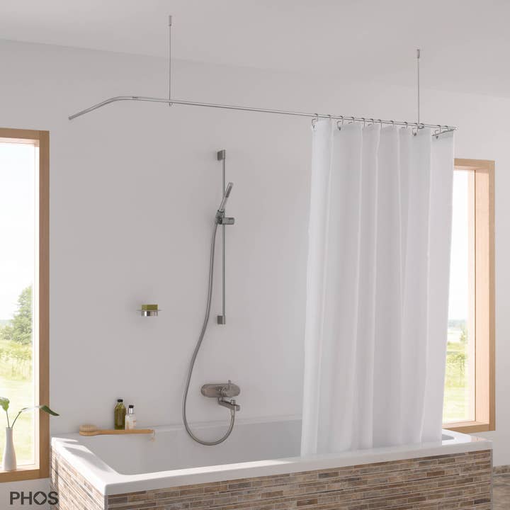 PHOS Design GmbH – wholesale Towel holder/hanger – U shape stainless steel bath tub shower curtain rods