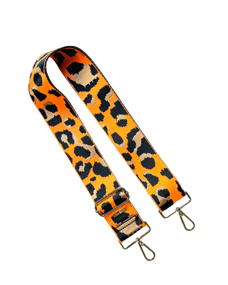 Thomas and Lee Company - Wholesale Bag Strap - Women's - Leopard Cheetah Guitar Purse Strap - 10 Colors available4