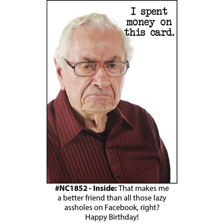 "I Spent" - Birthday Card for wholesale by Magik Missile