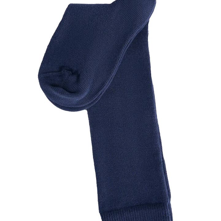 Leela Cotton 98% Organic Cotton Knee-High Kids Socks, 6-Pack | Navy for wholesale by Treehouse