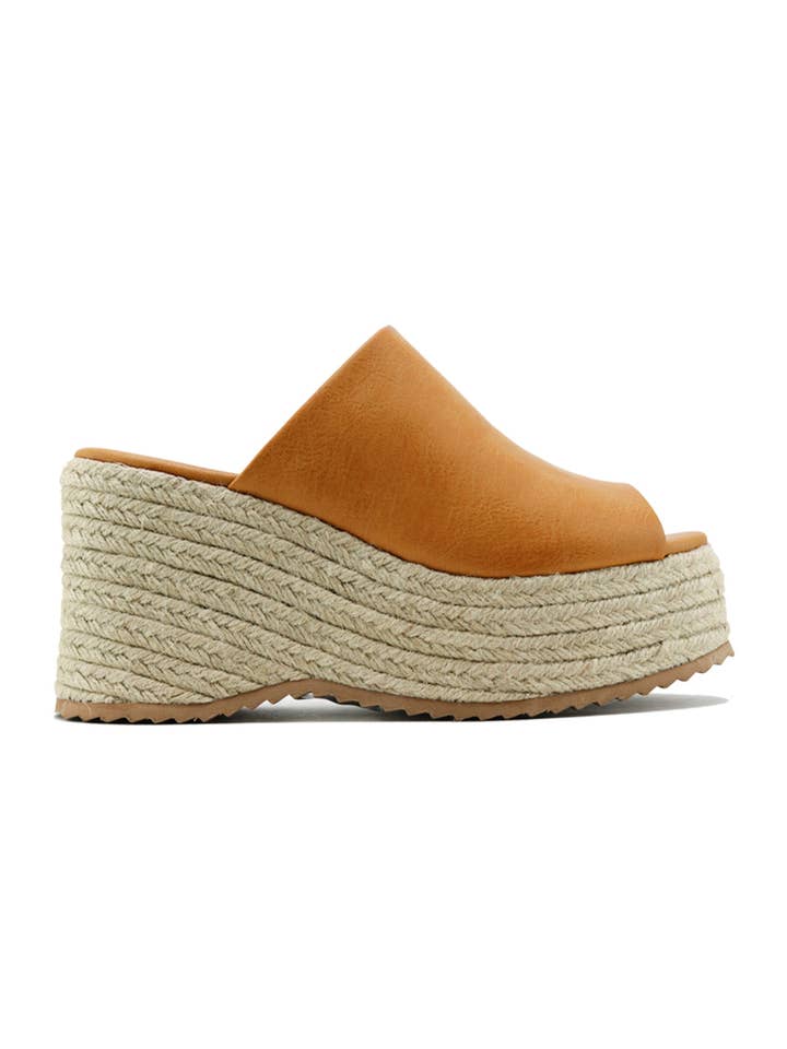 BEAST FASHION - Wholesale Platform Heels - Women's - STACEY-01 Espadrille Platform Mules
