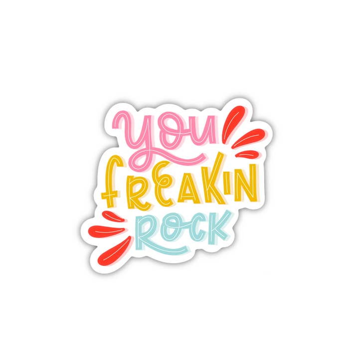 Adesivo in vinile You Freaking Rock per la vendita all'ingrosso da parte di Made By Kylee