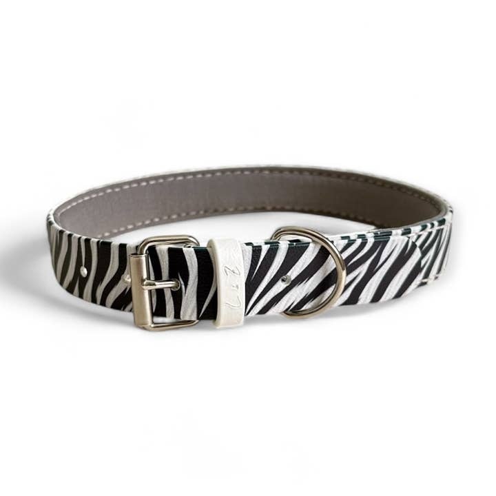 Biothane® Hundehalsband gepolstert Animal Print – NICE Zebra für den Großhandel von L&Z Dogwear