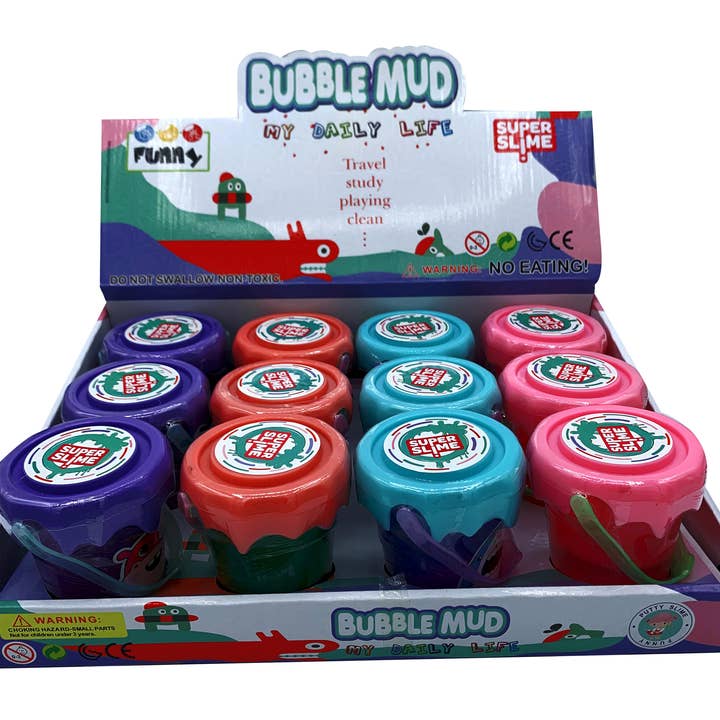 Fun Bubble Mud Slime 12 CT Counter Display for wholesale by K & S WHOLESALE INC