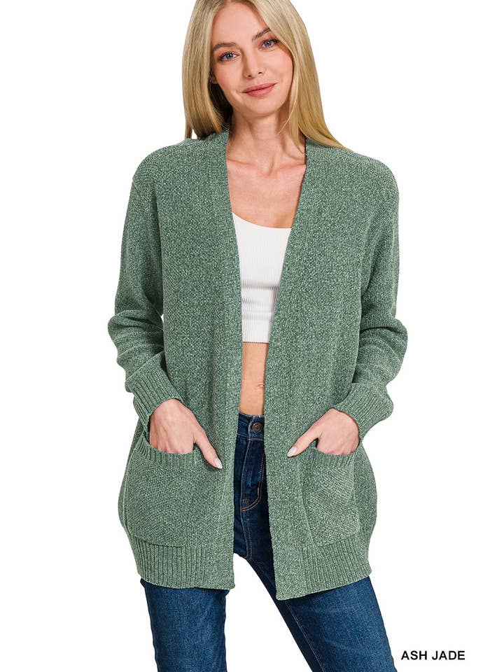 42POPS – Cardigan - Mulher por atacado – ...SI-25153 Cardigan Aberto à Frente Melange10