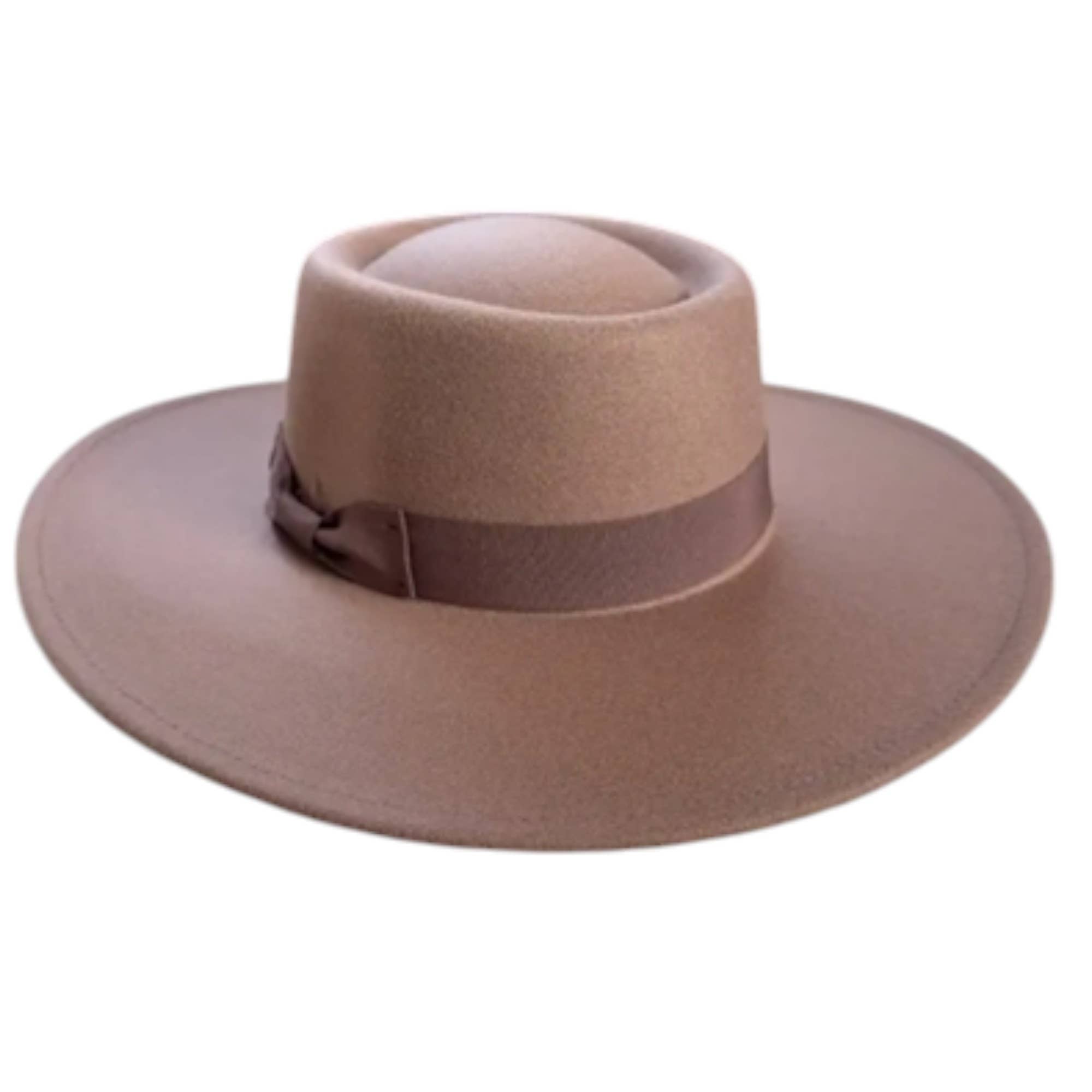 Portia Hat - Wholesale Boater Hat - Unisex -  Vegan Felt Boater Hat with Ribbon – Chic & Timeless!12