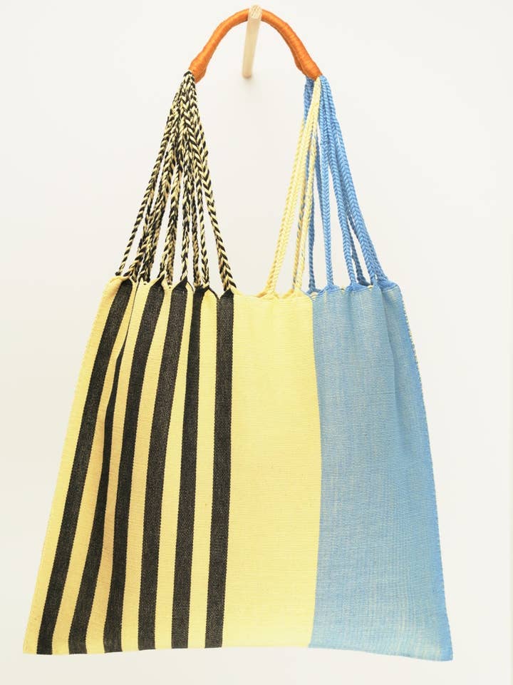 007 BLACK & BLUE TOTE BAG for wholesale by Rikita Chic