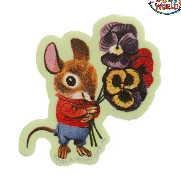 3P4 x Richard Scarry® - Autocollant Bouquet de Souris pour la vente par Three Potato Four