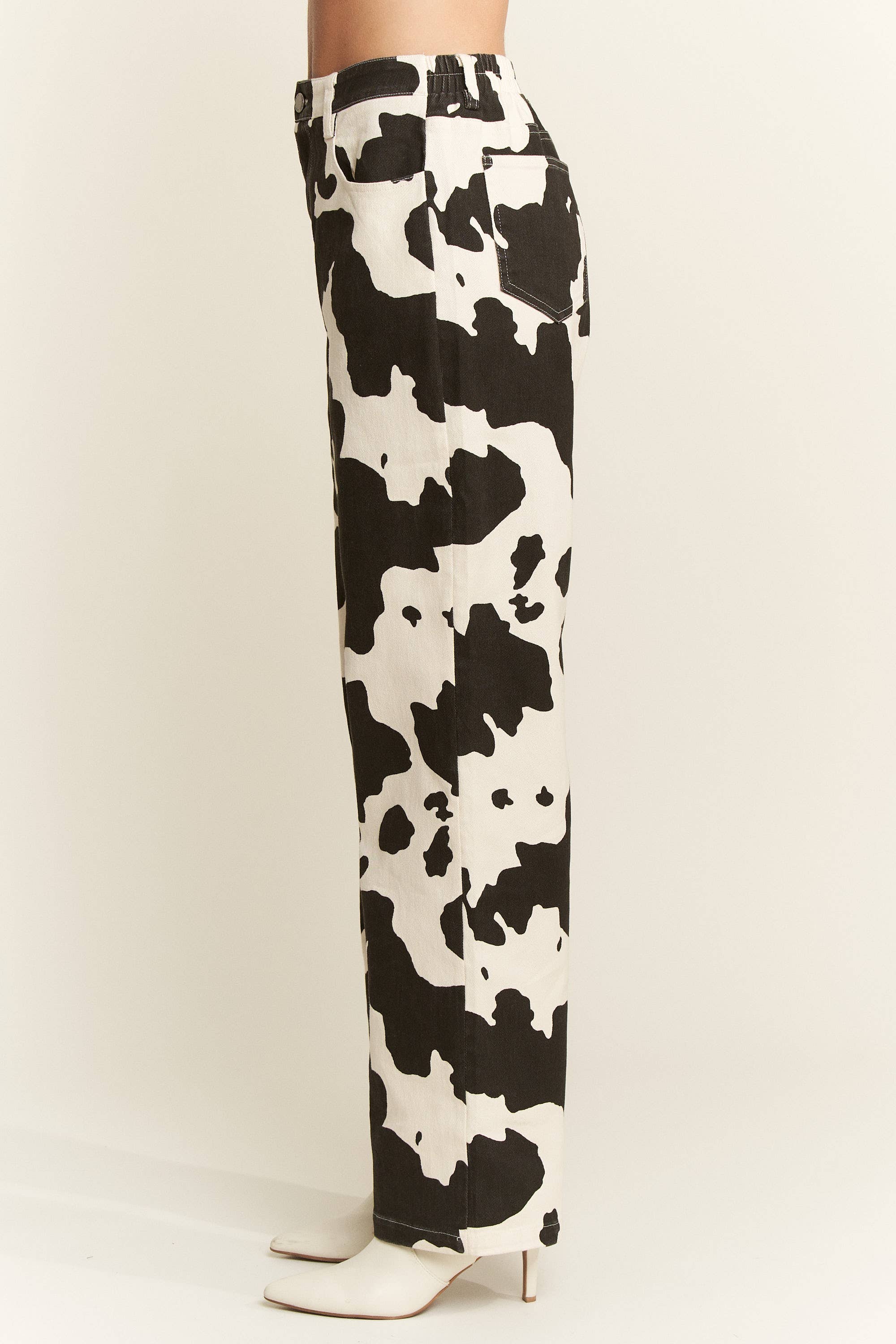 JADE BY JANE - Wholesale Jeans - Women's - COW PRINT DENIM PANTS7