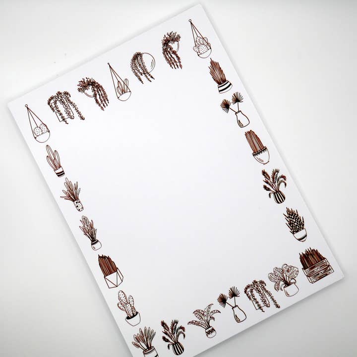 Houseplant Plant Lover 5x7" Notepad for wholesale by Why Begin
