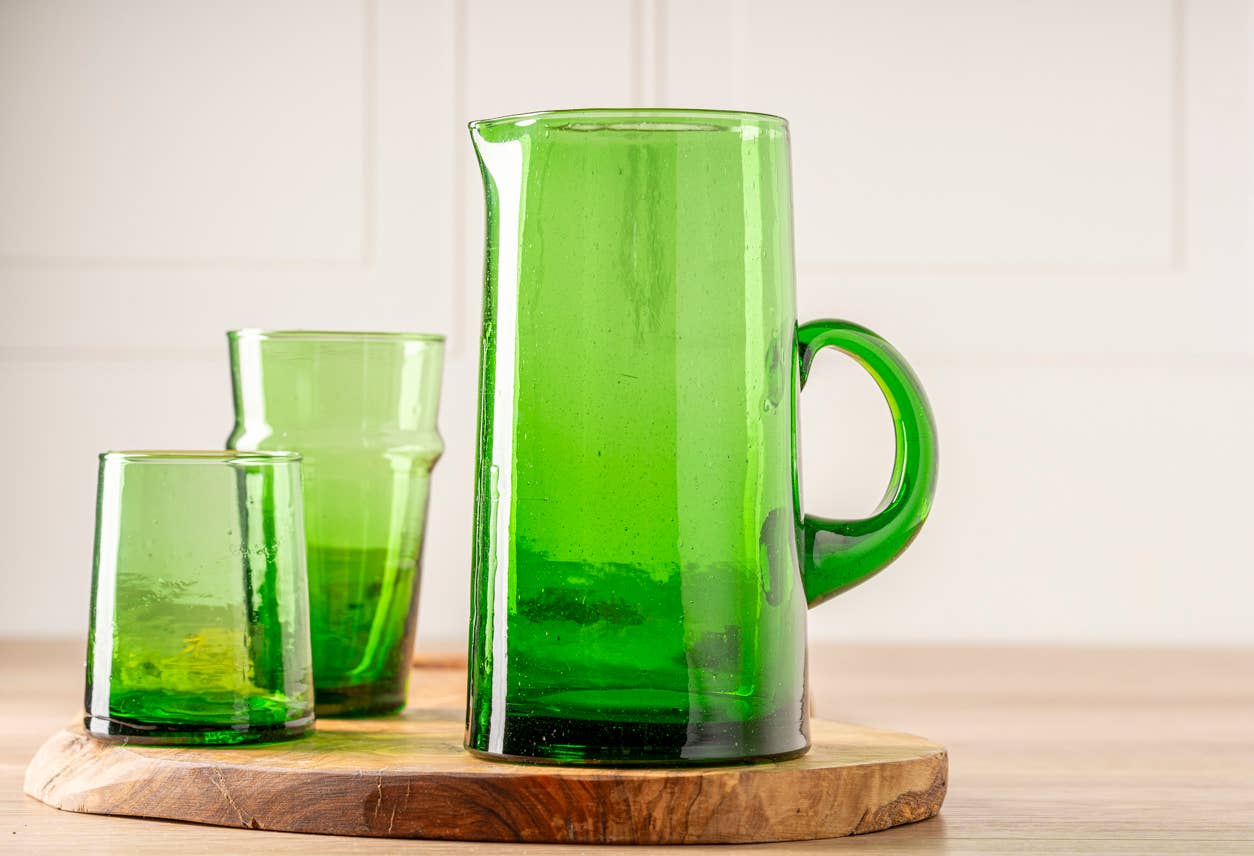 Verve Culture - Wholesale Jug - Moroccan Cone Jug - Green1
