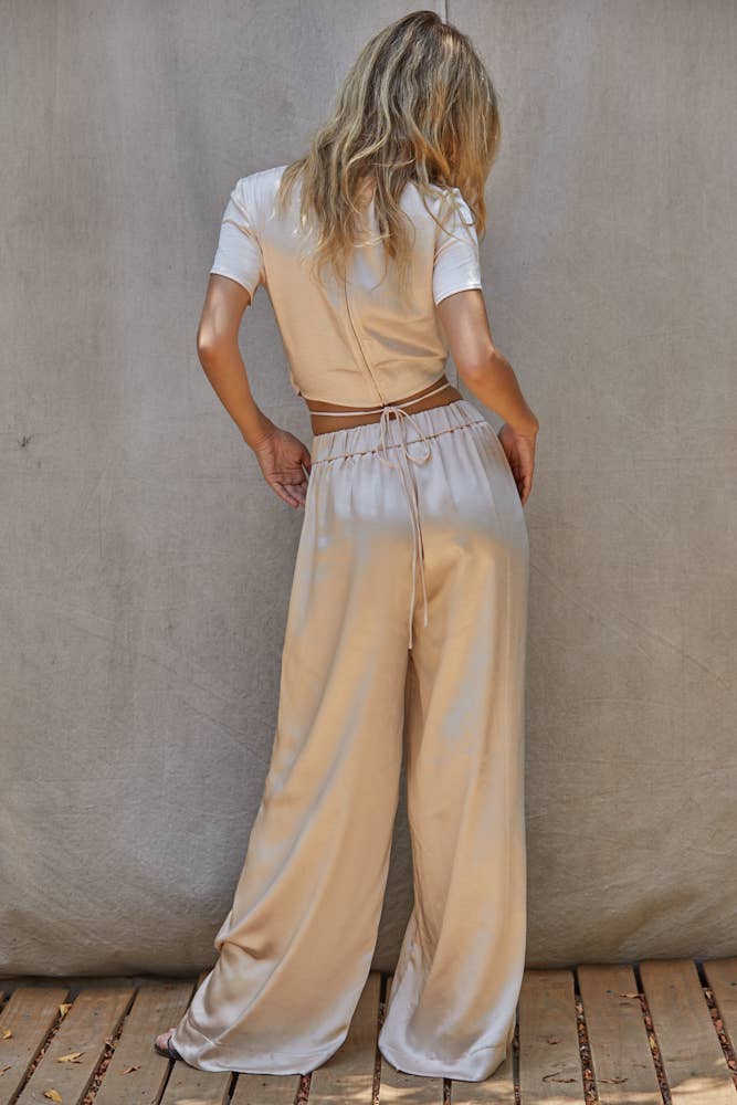 Wholesale L5857 SARINA SATIN CROP TOP for your store Faire