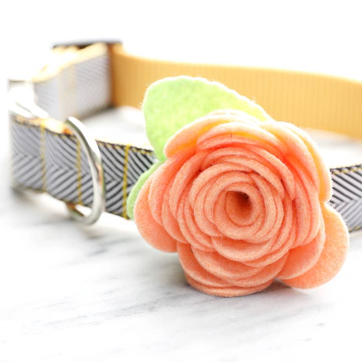 Mimi Green - Wholesale Pet Collar - Dog - Dog Collar Rose Flower