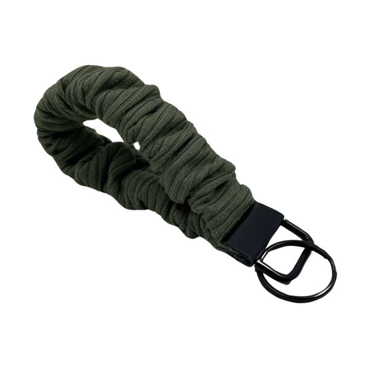 THE MARTINI GREENIE SCRUNCHIE KEYCHAIN for wholesale by Nina Marie Scrunchies+